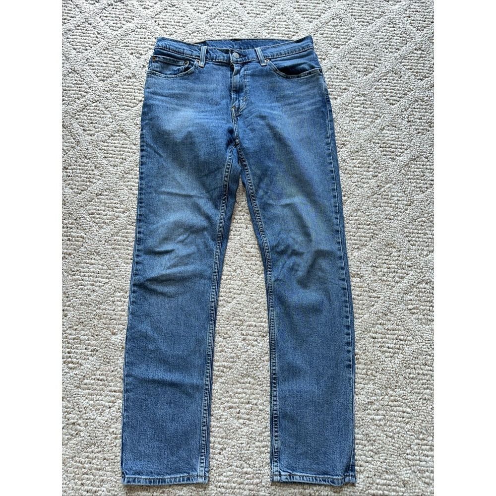 Levi's Men's Jeans Cotton Blue Size 32x32 Zip Solid‎ 511 Slim Denim Original